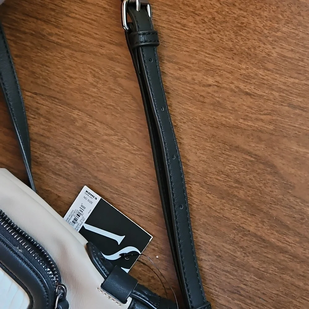 Simply Very Wang Chain Strap Colorblock Crossbody Bag‎ Faux Leather Purse Edgy